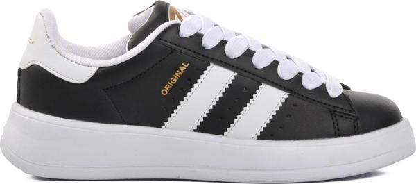 Ayakmod B-573 Siyah-Beyaz Bağcıklı Unisex Sneaker - Image 1
