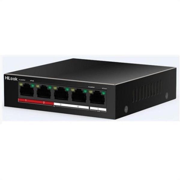 Hılook Ns-0105p-35(b), 5 Port, Megabit, 4 Port Poe, 35w, +1 Port Megabit Uplink, Long Range 250metre - Image 1