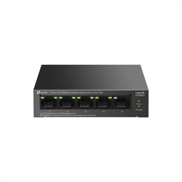 Tp-lınk Ls105lp, Green Tech, 5 Port, Megabit, 4 Port Poe, Metal Kasa, 41w, Yönetilemez, Masaüstü Swi - Image 1