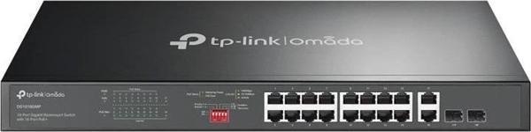 Tp-lınk Omada Ds1018gmp 16 Port Gıgabıt+2x1gb Rj45/sfp Combo 250w 250 Metre Poe Mesafe Metal Rackmou - Image 1