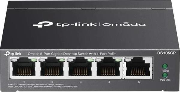 Tp-lınk Omada Ds105gp 4 Port Gıgabıt + 1 Port Gıgabıt Uplınk 65w Poe Yönetilemez Swıtch - Image 1
