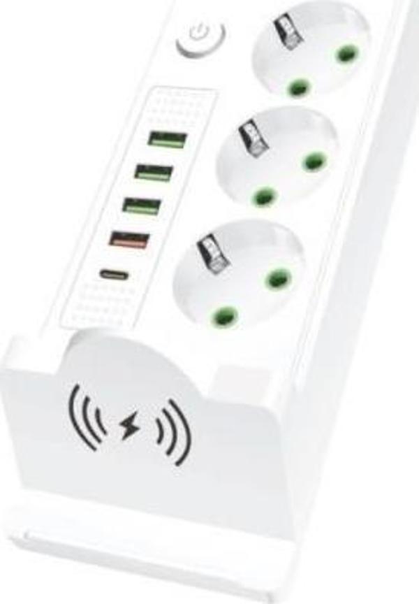 Cvs Dn 9275 3'lü USB ve Type-C Girişli Uzatma Kablosu - Image 1