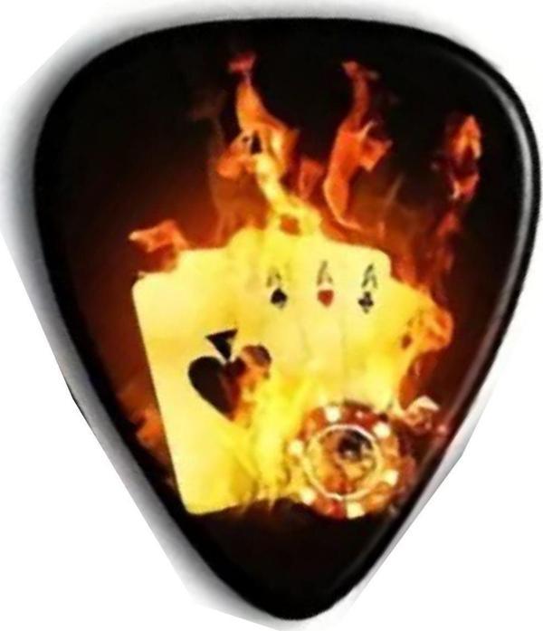717S5 Gitar Penası 1 Adet Fire Card (0.96mm) - Image 1
