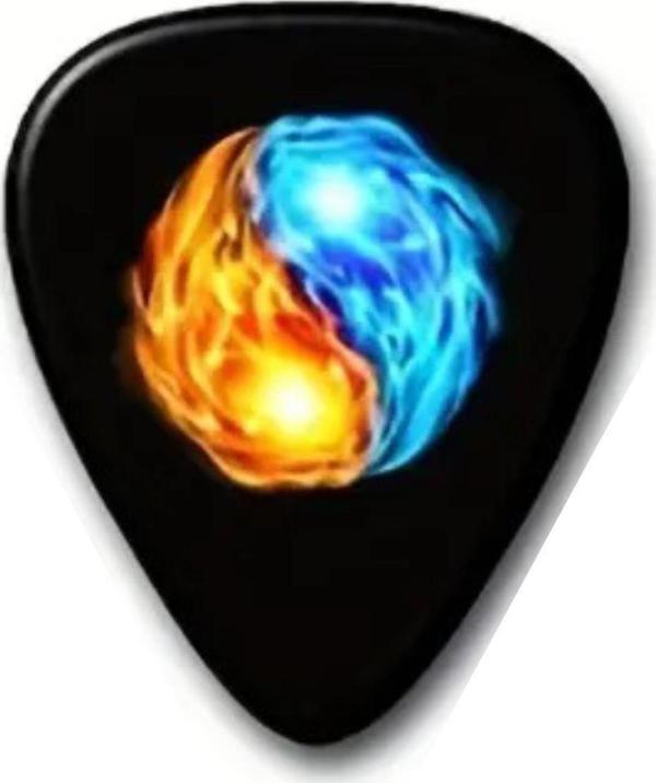 717S6 Gitar Penası 1 Adet Fire Yinyang (0.96mm) - Image 1