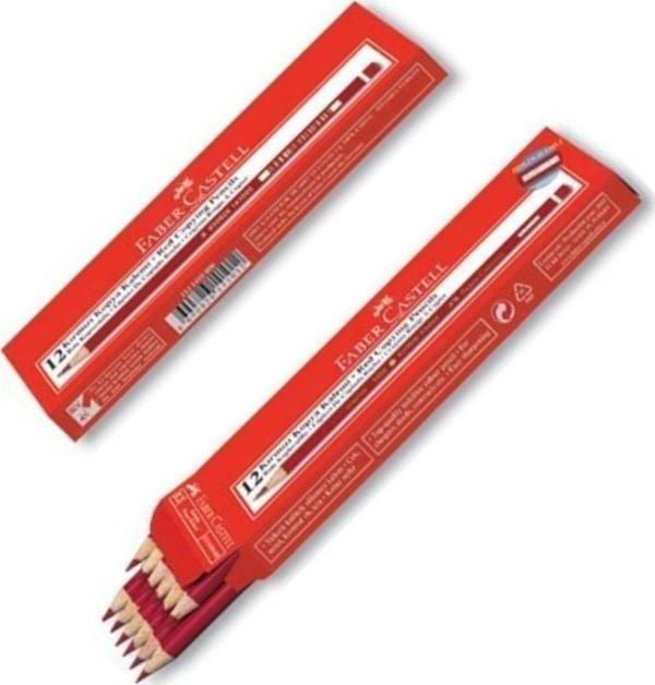 faber castel Kırmızı Kalem Kopya 12 Li Başlık Kalemi 1 Paket - Image 1