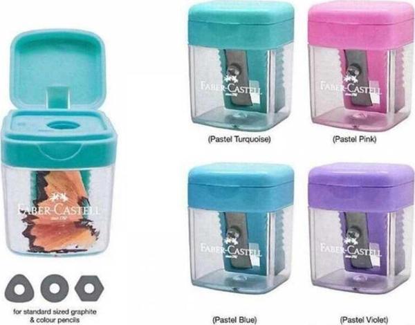 Faber Castell Minibox Kalemtıraş Pastel Renkler - Image 1