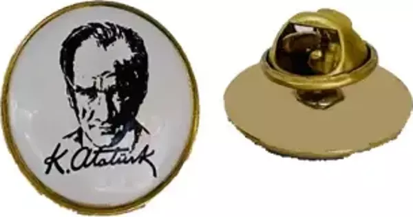 Atatürk İmzalı Yaka Rozeti (35'Adet)  - Image 1