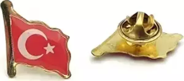 Dalgalı Bayrak Yaka Rozeti (35'Adet)  - Image 1