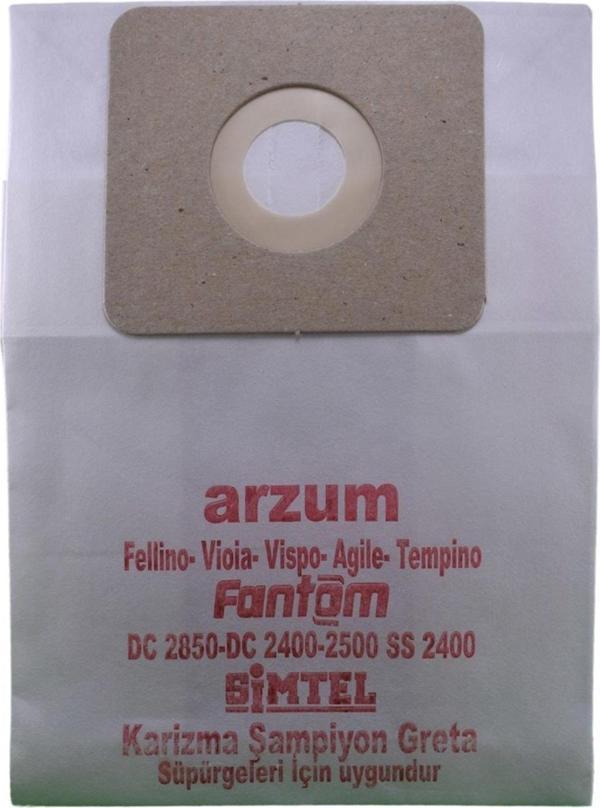 Fantom Canister Dc 2800 2000 Watt Uyumlu Süpürge Kağıt Toz Torbası 10 Adet - Image 1