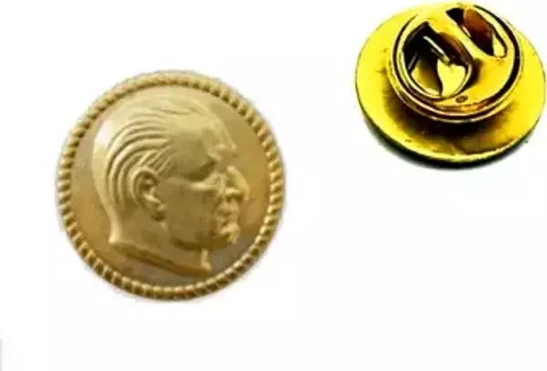 Tura Atatürk Yaka Rozeti 17 mm (10'Adet )  - Image 1