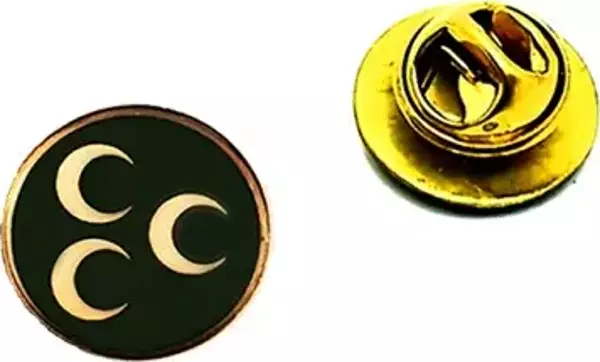 Yeşil Üçhilal Yaka Rozeti (30'Adet)  - Image 1