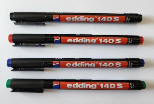 Edding Asetat Kalemi̇ (E-140S) 4 Renk Set - Image 1