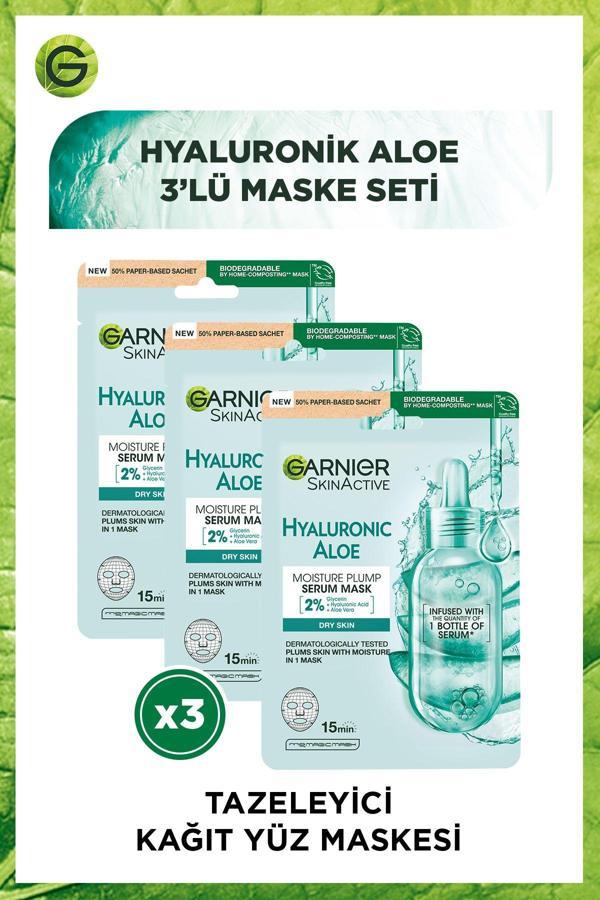 Garnier Kağıt Yüz Maskesi Tazeleyici Hyaluronik Aloe 28 gr - Image 1