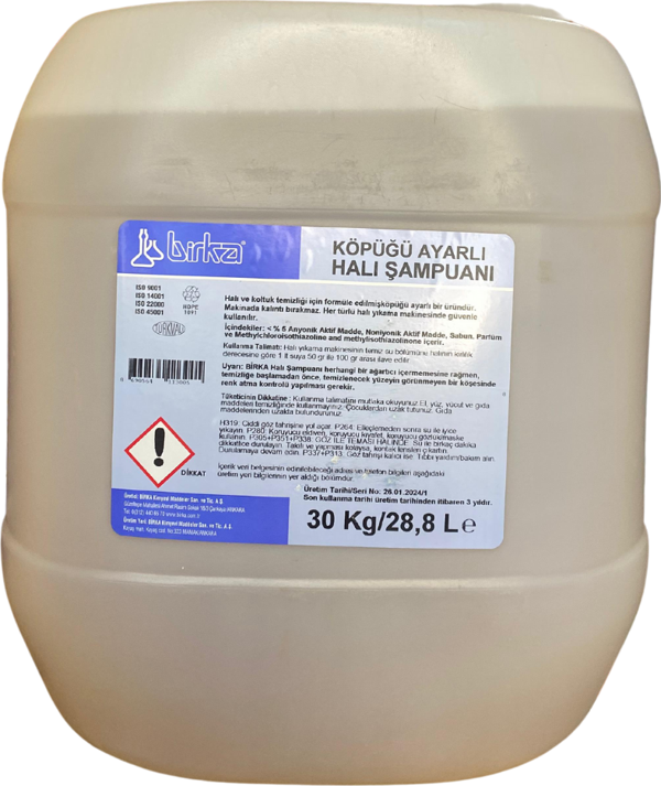 Birka Köpüğü Ayarlı Halı Şampuanı, 30 Kg. (Halı Yıkama Makineleri İçin) - Image 1