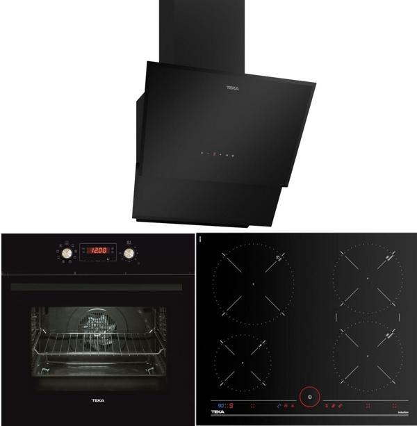 Teka Ankastre Set Siyah (TVT 60 BK- HAK 629 BK- IT 6450) - Image 1