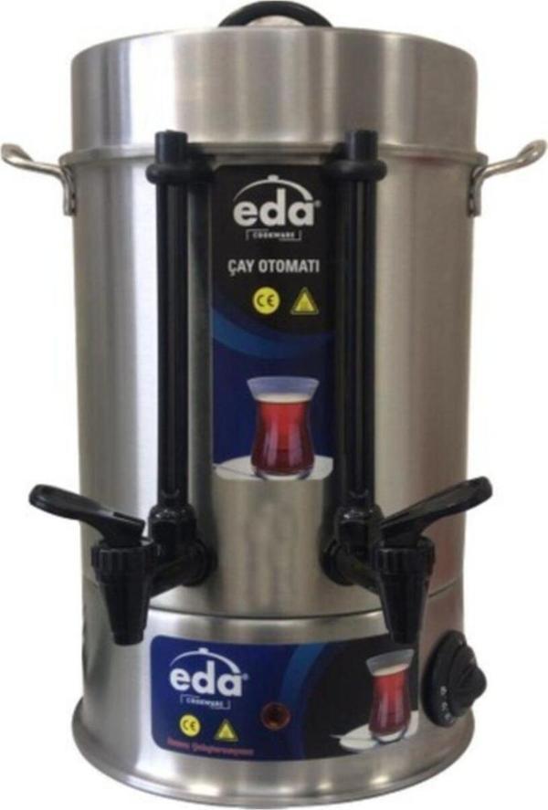 Eda elektrikli çelik çay Makinesı - 80 bardak çift musluklu semaver çay otomatı - Image 1