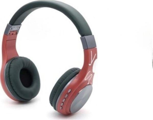 Havuz Elektronik Bt1607 Bluetooth Kulaklık Kablosuz Sd Kart Girişi Aux Kırmızı - Image 1