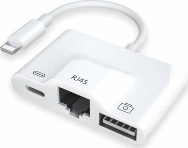 Apple Iphone/ipad Lightning To Ethernet Rj45 Dönüştürücü Adaptörü - Image 1