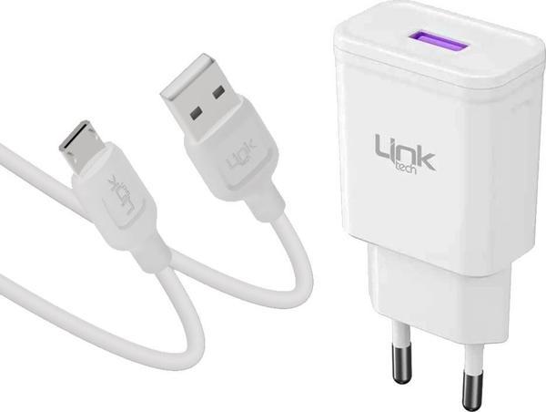 LinkTech T441e 18W QC3.0 Hızlı Şarj Aleti ve Micro USB Kablo Set - Image 1