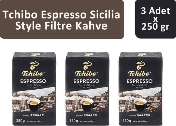 Tchibo Espresso Sicilia Style Filtre Kahve 250 gr x 3 Adet - Image 1
