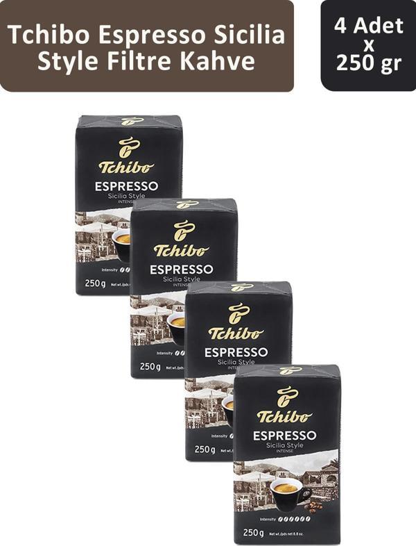 Tchibo Espresso Sicilia Style Filtre Kahve 250 gr x 4 Adet - Image 1