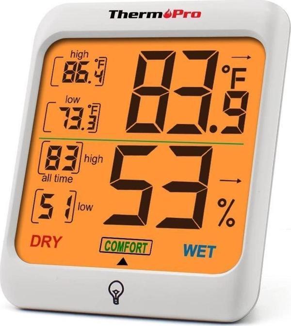 ThermoPro TP53 Termometre İç Mekan Dijital Isı ve Nem Ölçer - Image 1