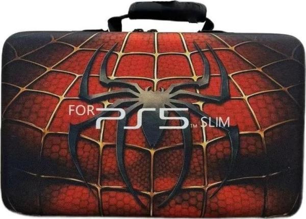 Primico Sony Ps5 Slim Cd Ve Dijital Model Konsol , El Ve Omuz Ergonomik Seyahat Çantası - Spiderman D1 - Image 1