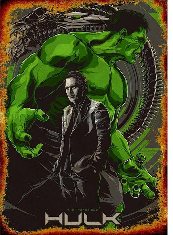 Bedeko Ahşap Tablo Hulk Film Afişi - Image 1