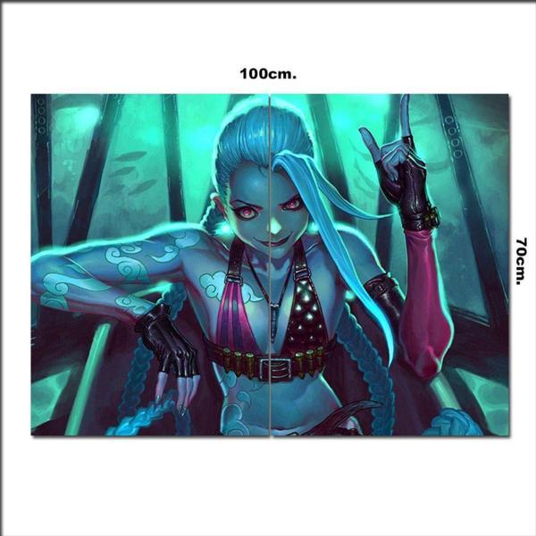 Bedeko Ahşap Tablo League Of Legends Jinx 70*100Cm - Image 1