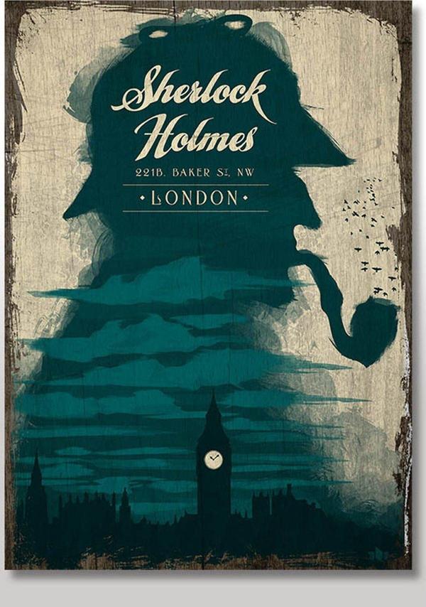 Bedeko Ahşap Tablo Sherlock Holmes - Image 1
