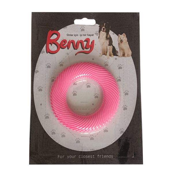 Benny Köpek Oyuncağı Yuvarlak 9,5 cm Pembe - Image 1