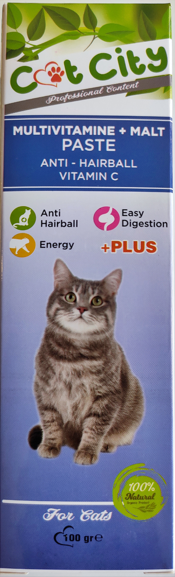 Cat City Anti Hairball Multivitamin Kedi Malt Macunu 100 gr - Image 1