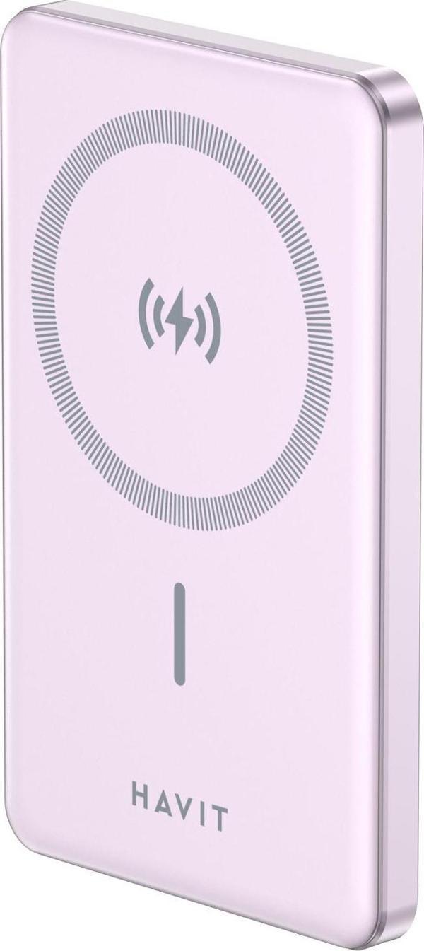 Havit 5000mAh Magsafe Manyetik Kablosuz Powerbank Ultra İnce 20W, Iphone Uyumlu - Image 1