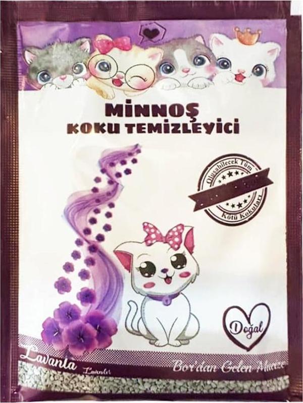 Minnoş Kedi Kumu Koku Temizleyici 25 gr Lavanta Kokulu - Image 1