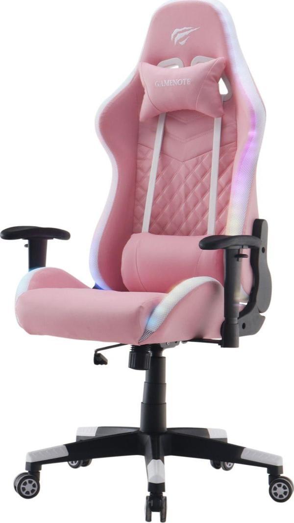 Havit Gamenote Gc927 Profesyonel Gaming Rgb Oyuncu Koltuğu PEMBE - Image 1