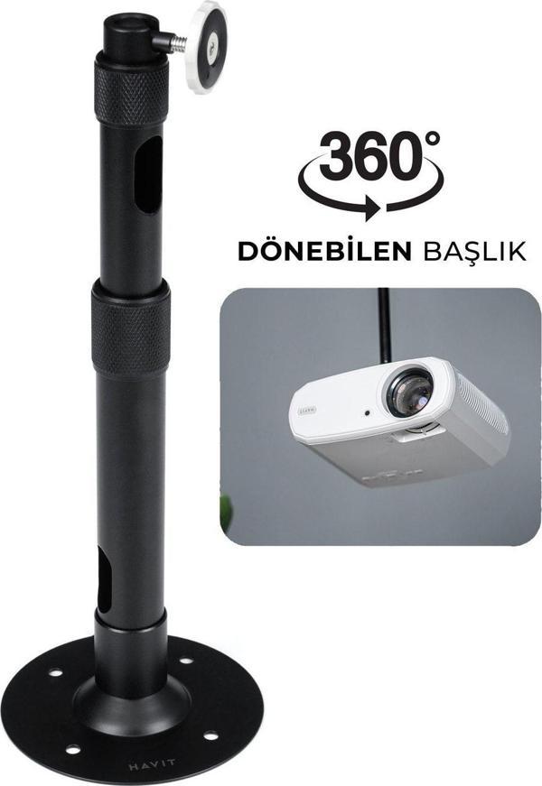 Havit Pa304 Projeksiyon Tavan Askı Aparatı (tavan Ve Duvar Askı Aparatı) 360 Derece - Image 1