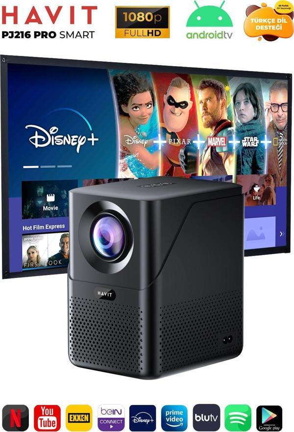 Havit PJ216 Pro Smart Android Projeksiyon Cihazı - 1080p - Image 1