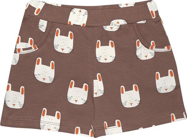 Sleepy Bunny Kız Çocuk Desenli Cepli Şort - Image 1