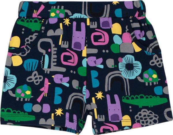 Cutouts Animal Kız Çocuk Cepli Desenli Şort - Image 1