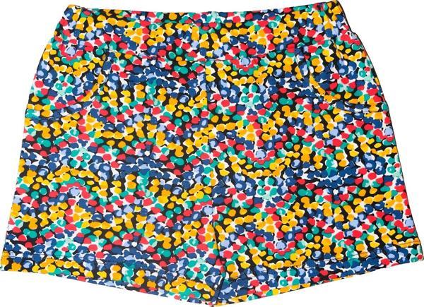 Abstract Speckled Kız Çocuk Cepli Desenli Şort - Image 1