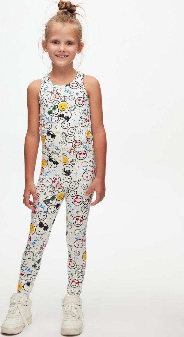 Cute Faces Kız Çocuk Yazlık Desenli Tayt - Image 1