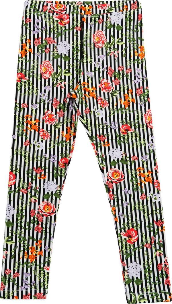 Stripe Garden Kız Çocuk Desenli Yazlık Tayt - Image 1