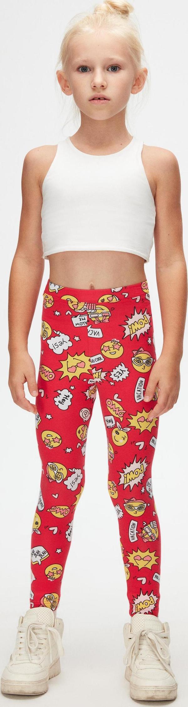 So Cool Kız Çocuk Desenli Yazlık Tayt - Image 1