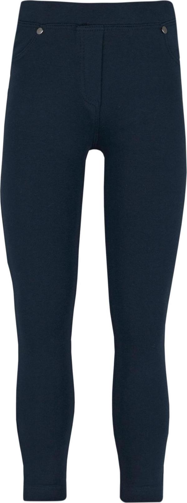 Koyu Lacivert 4 Cepli Şardonlu Kız Çocuk Kışlık Tayt - Image 1