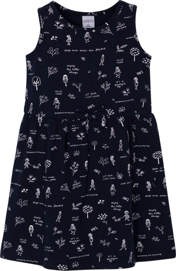 Botanic Love Kız Çocuk Desenli Kolsuz Elbise - Image 1