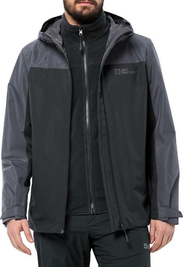 Jack Wolfskin 1115311-6001 Taubenberg 3IN1 Jkt M Erkek Outdoor Mont - Image 1