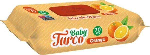 Baby Turco Portakal Kokulu 70 Yaprak Islak Bebek Havlusu (1 X 70 Adet) - Image 1
