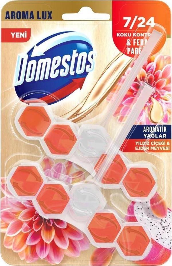 Domestos Wc Blok 5'Li Güç Lüx Ejder Meyvesi - Image 1