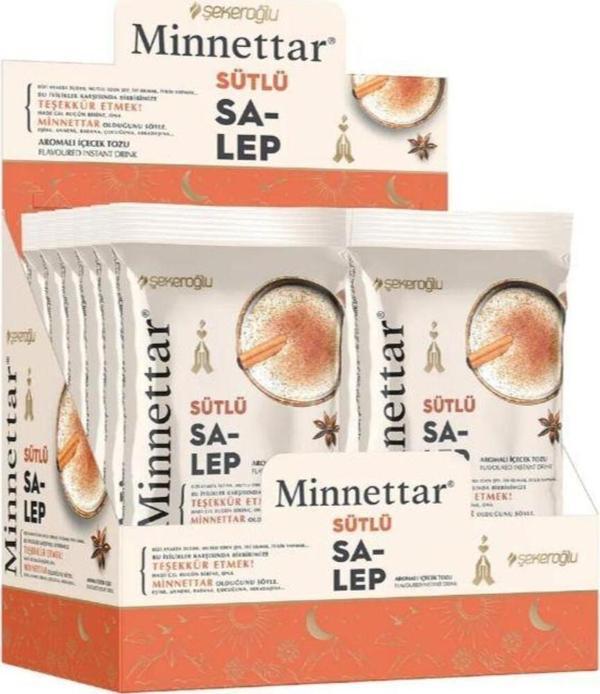 Şekeroğlu Minnettar Tek Içimlilk Sütlü Salep 17 Gr 12 Adet - Image 1