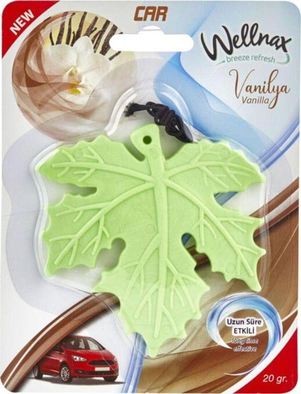 Wellnax Breeze Refresh Yaprak Desenli Araç Ferahlatıcı Vanilya Kokusu X1 - Image 1